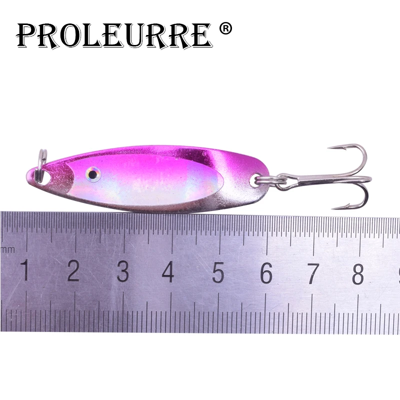 Señuelo de pesca de 5cm y 6,5g, cuchara de lentejuelas, anzuelo triple de ruido, cebo duro artificial de Metal, accesorio de aparejos de pesca, 4 unids/lote, ST-190 - imagen 2