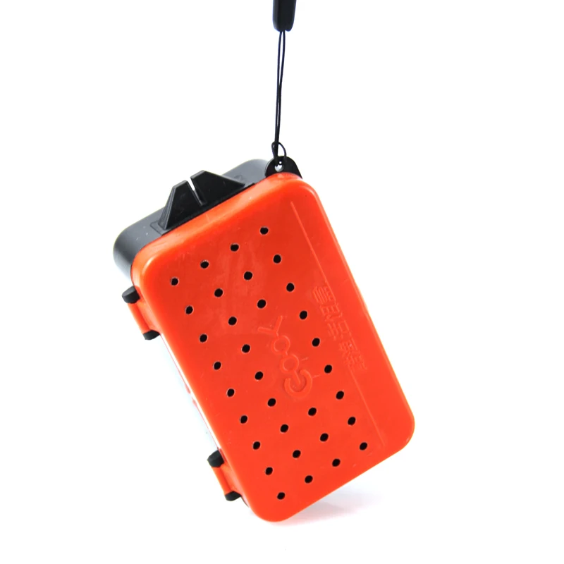 Caja de pesca de plástico con compartimentos, 10x6X3,2 Cm, gusano de tierra, señuelo de cebo, Mosca, carpa, caja de aparejos de pesca, accesorios X093, 1/2 Uds. - imagen 5