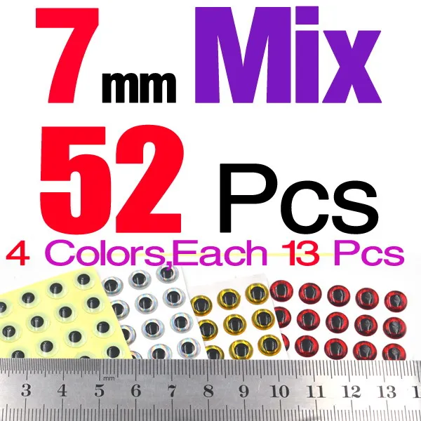 7mm Mixed 52Pcs