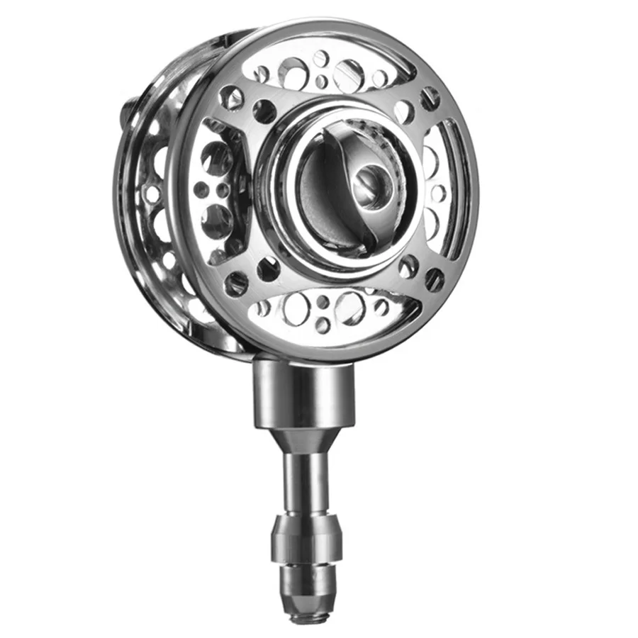 Rueda hueca completamente de Metal con perilla de fuerza de descarga, diámetro interior de 11-21mm, carrete de línea de pescado, accesorio de Pesca de Metal para caña de pescar - imagen 4