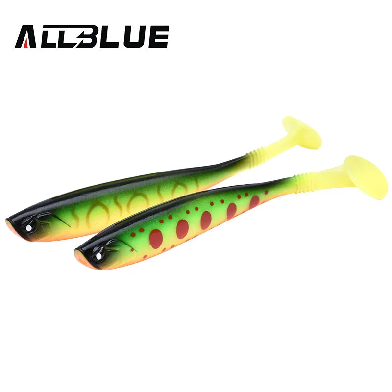 ALLBLUE-señuelo de pesca suave LUKA 3D, cebo suave de 10g/12cm, 4 unids/lote, sábalo de silicona, Lucio, pececillo, Swimbait, señuelo de plástico Jigging - imagen 3