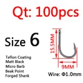 Size 6  100pcs