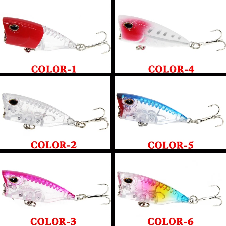 Señuelos de Pesca de alta calidad, 1 unidad, 6 colores disponibles, mini cebo de 4cm/3,2g, Crankbait Wobblers, aparejos de pesca 10 # anzuelos - imagen 4