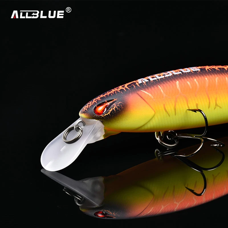 ALLBLUE-señuelo de pesca JINBE 110SP, Wobbler, 110mm, 18,5g, Rolling Jerkbait, Minnow, labio único, Lucio, aparejos de pesca - imagen 4