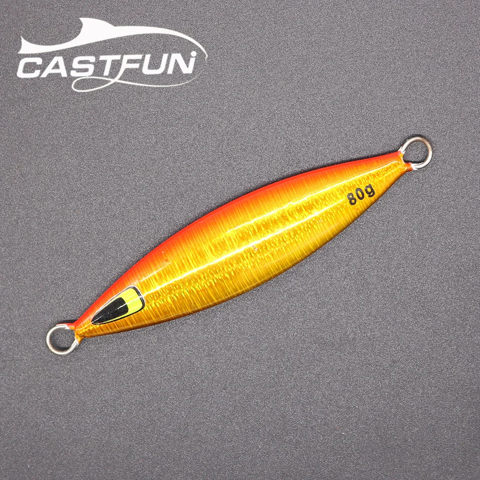Castfun 40g 60g 150g 200g señuelo de Jigging señuelo de plantilla de Metal de caída lenta cebo de pesca de mar aparejos de pesca de agua salada - imagen 4