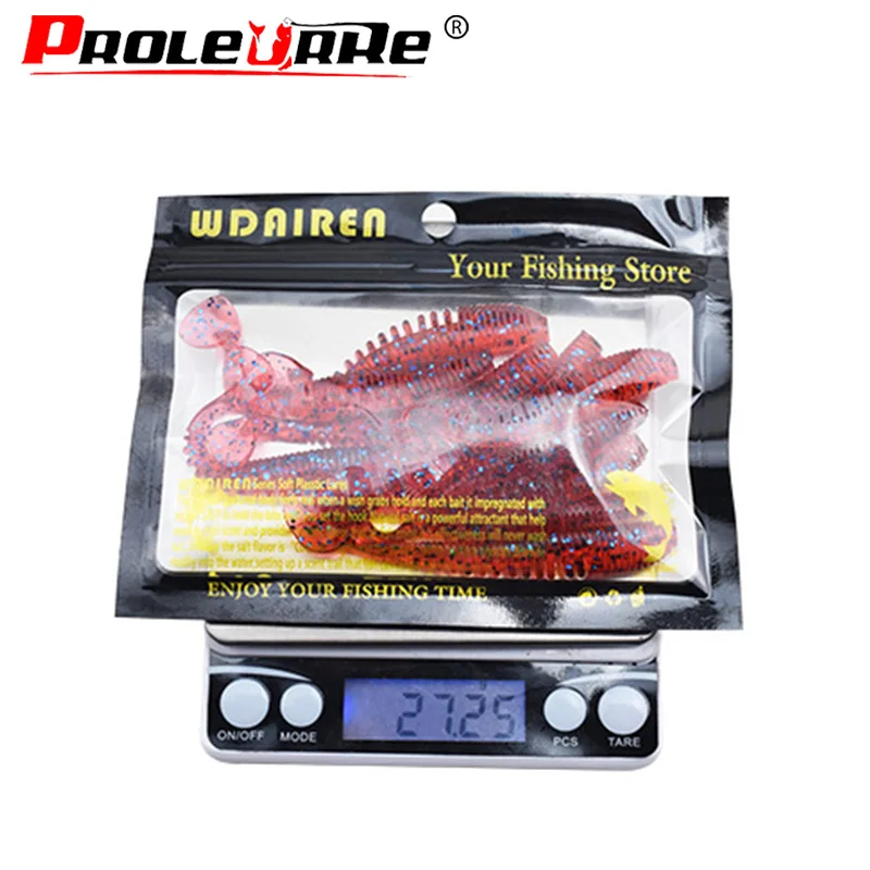 10 unids/lote Wobblers Señuelos de Pesca 75cm 2,8g Easy Shiner Swimbait cebo suave de silicona doble Color carpa Artificial señuelo suave PR-051 - imagen 5