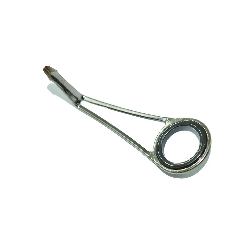 9 uds/Kit guías de caña de pescar de trucha de roca peso ultraligero patas altas anillo guía de acero inoxidable varilla DIY reparación reinstalar re-montaje