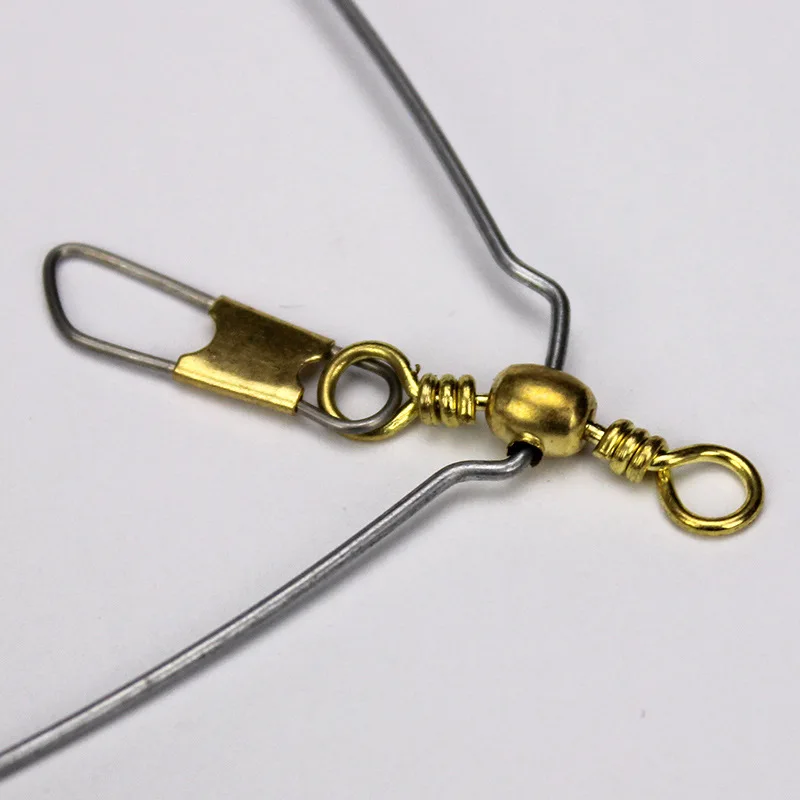 Accesorios de aparejos de pesca en el océano, alambre de bucle, aparejo de señuelo para viajero, soporte de equilibrio de ataque de grupo, gancho de cuchara de rotación de 360 grados dividido - imagen 3
