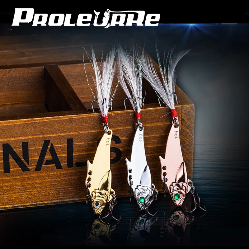 Señuelo de Pesca con vibración VIB, 1 piezas, 5cm, 7,5g, cuchara giratoria, señuelo de Pesca de lubina, aparejos de Pesca de Metal Artificial - imagen 2