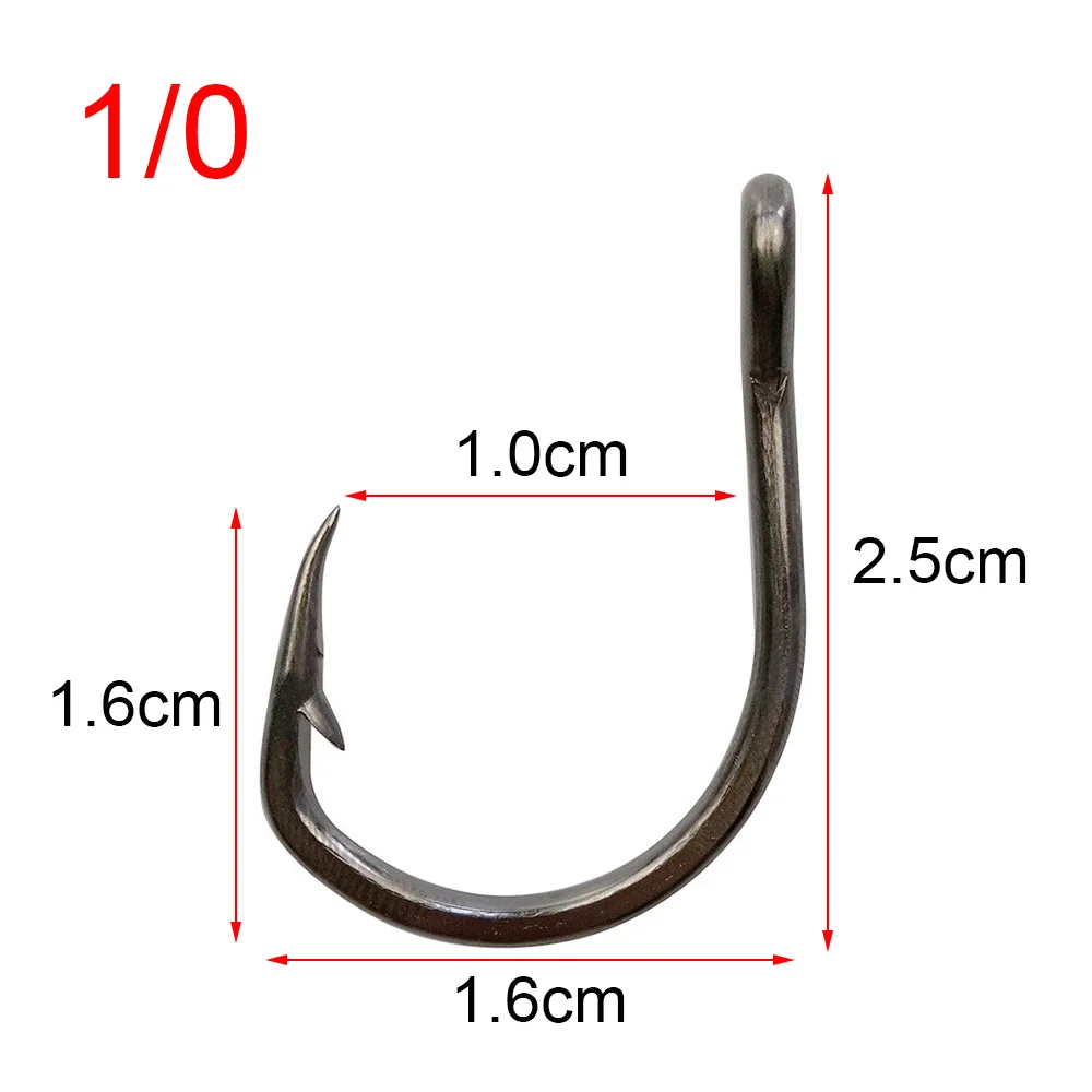 Hyaena-anzuelos de pesca con púas de acero inoxidable, accesorios de pesca de lubina, 100-1/0 12/0, lote de 10827 unidades
