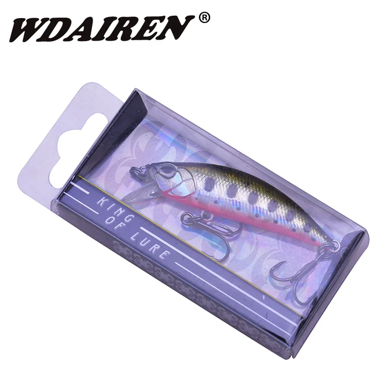 Señuelos de Pesca de pececillos, 55mm, 5,8g, Jeakbait Wobbler, cebos duros artificiales, aparejos de pesca de agua dulce y salada - imagen 5