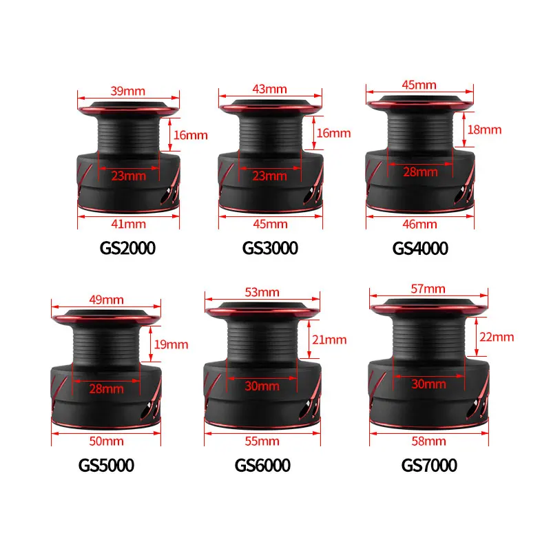 LINNHUE-carrete de pesca de Metal, bobina giratoria 5,0: 1, arrastre máximo de 10Kg, color negro - imagen 4