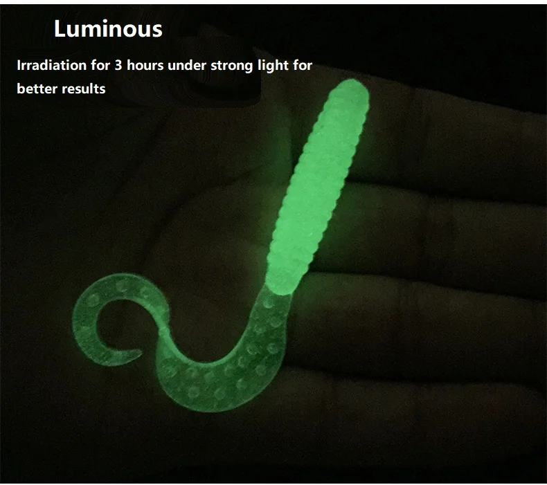 Señuelos de Pesca blandos, cebo de 2,4g y 6,5 cm, Wobblers realistas, cabeza de gusano de silicona, Señuelos de Pesca, carpa, swimbait, lote de 3 unidades - imagen 2