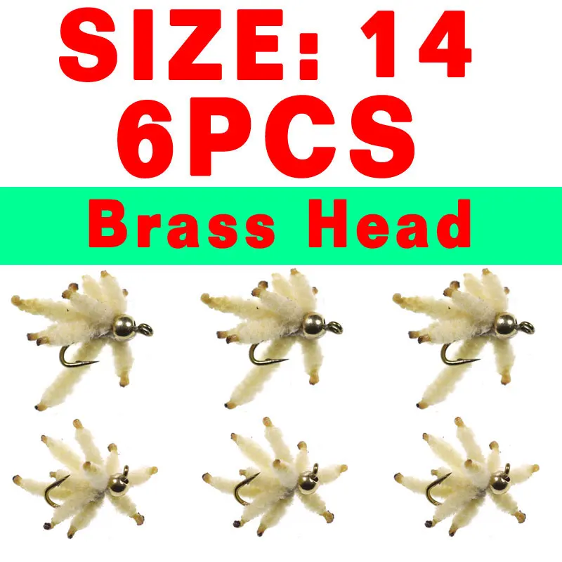 6PCS Brass SIZE 14