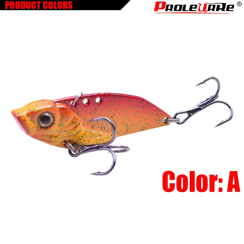 Señuelo de Pesca de Metal VIB, cebo duro Artificial de 4,8 cm y 9,5g, con vibración vívida, 1 unidad