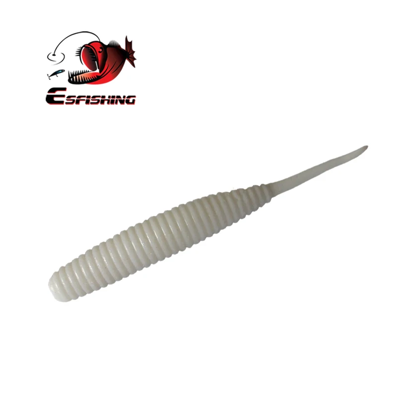 KESFISHING-cola de gusano ML, 4 ", sal perfumada, Wobblers, Artificail, cebo suave para Lucio, Señuelos de Pesca - imagen 3