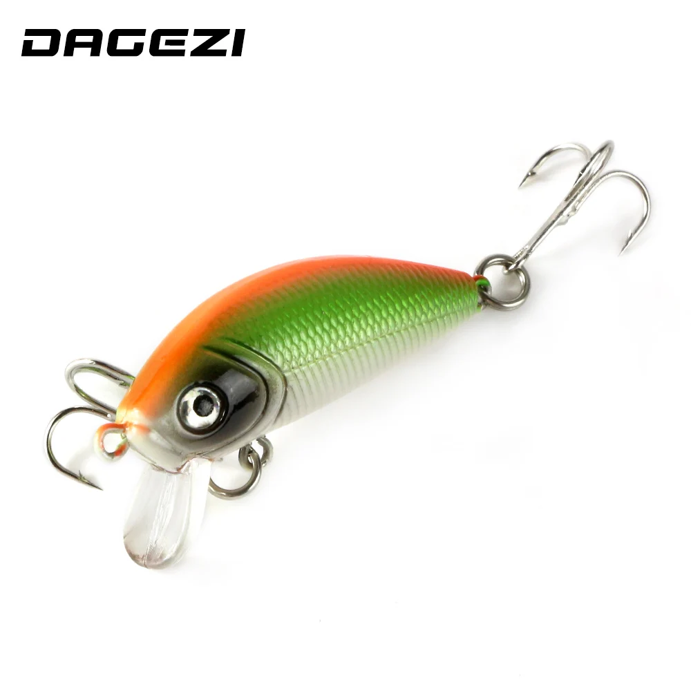 DAGEZI-Cebo duro de pesca, 3,7g/5cm, con gancho 6 #, profundidad de buceo 0,8 m-1,2 m, aparejos de pesca con caja - imagen 3
