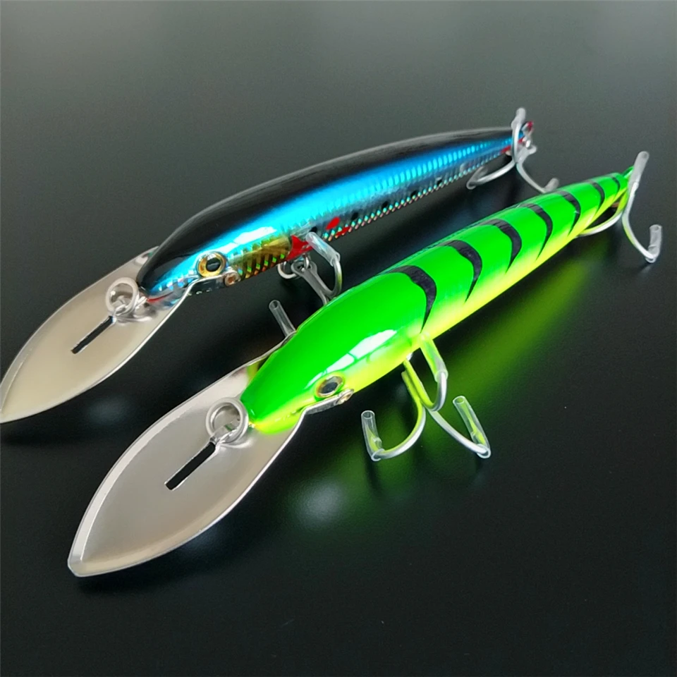 Noeby 2pcs 185mm 64.7g fishing minnow hard lure with Sharp and strong France - imagen 2
