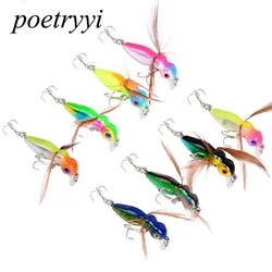 POETRYYI-señuelo de pesca con mosca seca, 1 unidad, diferentes colores, pequeña abeja, salmón, moscas, trucha, aparejos de pesca 30