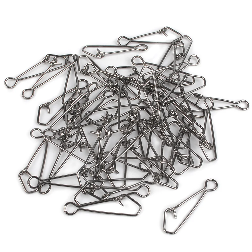 Clip de velocidad de pesca de cambio rápido, Conector de cierre rápido de 50 piezas, de acero inoxidable para agua salada, anzuelo giratorio - imagen 2