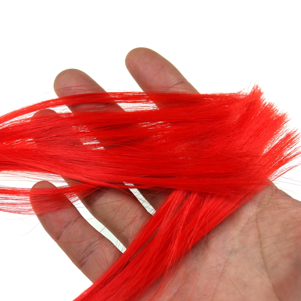 Bimoo-Serpentinas de fibra sintética para señuelos blandos, anzuelos Sabiki Fly Jigs, plantilla de cola de hebilla, Material de pesca con mosca, venta al por mayor, 50 paquetes - imagen 5