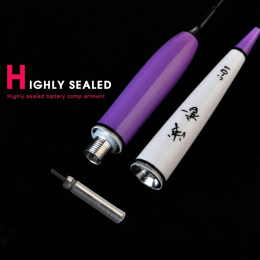 NGB 1 Uds. Flotador de pesca de 24,7 cm, flotador eléctrico LED, flotador electrónico luminoso sin batería CR425 para pesca ligera - imagen 3