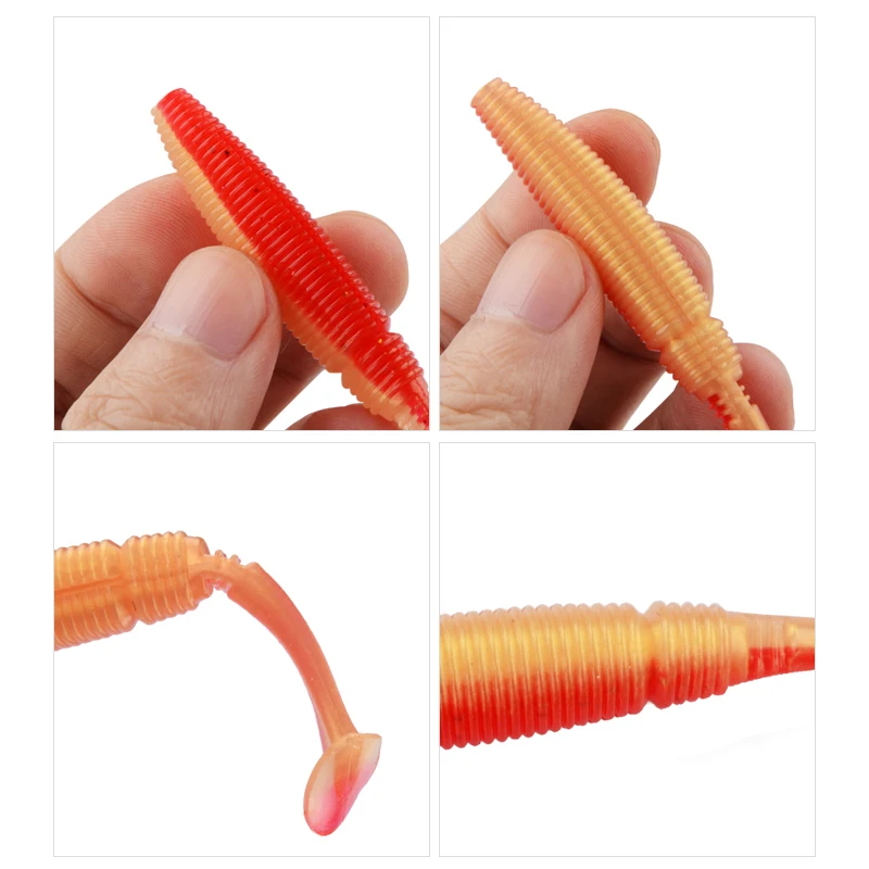 MEREDITH-cebos de pesca Absolut Minnow de 3,15 ", 3,7g, 80mm, 10 Uds., señuelo de cola de paleta, Señuelos de Pesca Wobbler, pesca Artificial, gusano suave - imagen 3