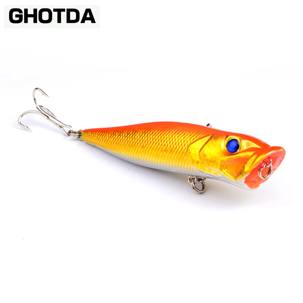 Señuelos de Pesca con ojos 3d, cebo Crankbait Wobblers, aparejos Isca Poper 8,5 cm 12g, 5 piezas, novedad - imagen 3
