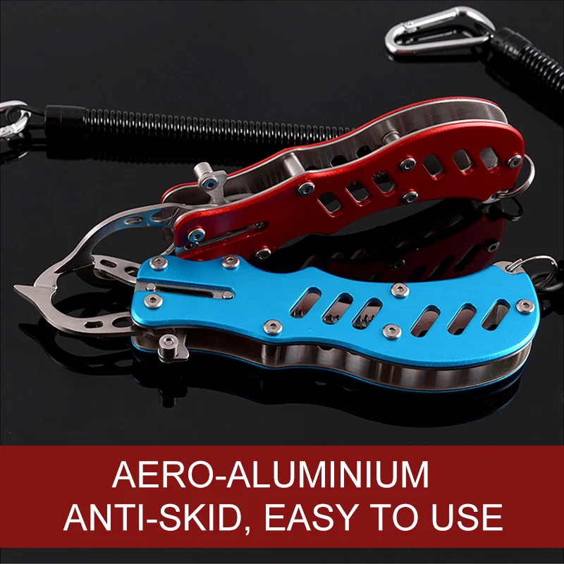 Portable Aluminum Alloy Fishing Grip For Fish Lip Gripper Grabber Grips Fishing Tackle Tool Multifunction Pliers Equipment T4 - imagen 2