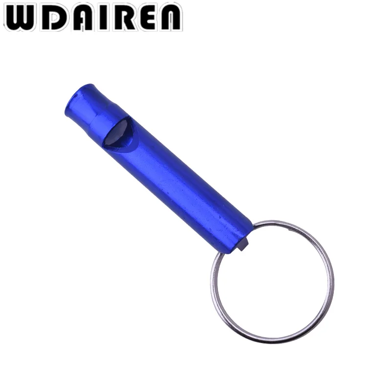 Silbato de emergencia de aluminio multifuncional, llavero para acampar, senderismo, herramientas de deporte al aire libre, silbato de entrenamiento, 5 uds. - imagen 5