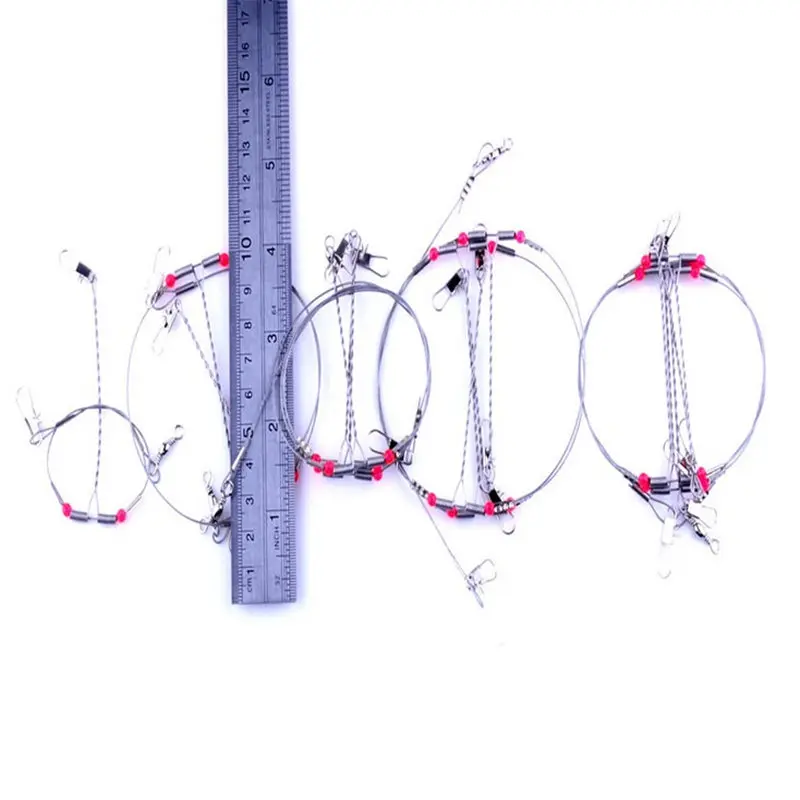 Proleurre-sedal de pesca divisor de alambre de acero, caja de aparejos de pesca líder, accesorios de equipo de pesca, conector, herramienta giratoria de cobre, 1 Uds. - imagen 5