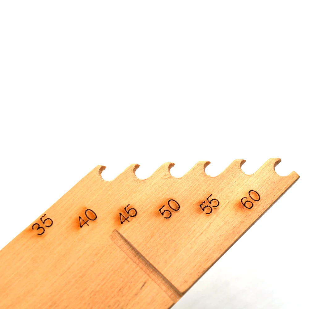 Tablero de hilo de medición de sublínea MNFT, tablero de medición de hilo de pescar de madera Vintage Wooden35-60cm - imagen 3