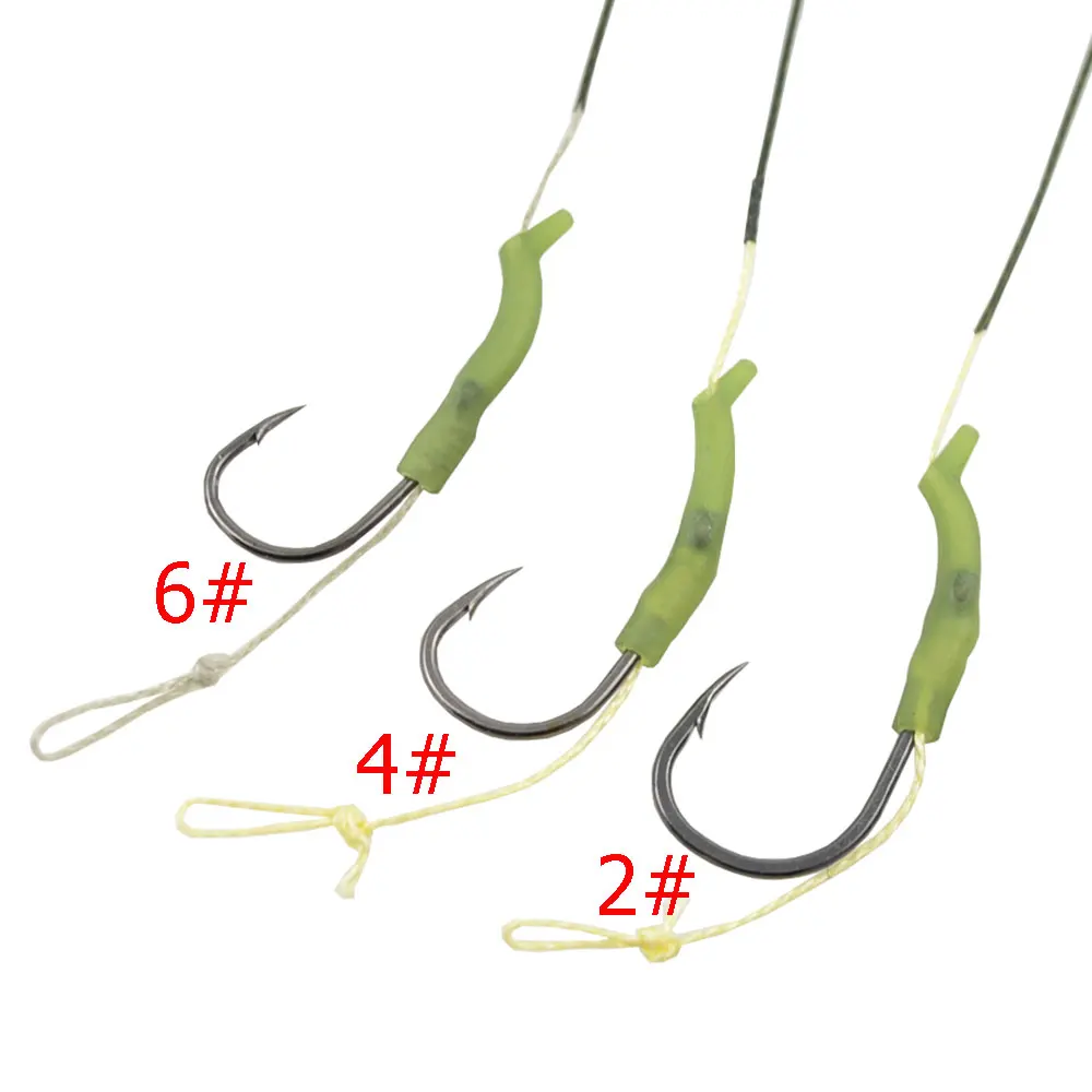 Aparejo de Pelo para Carpa con Anzuelo y Topes de Boilie - imagen 4