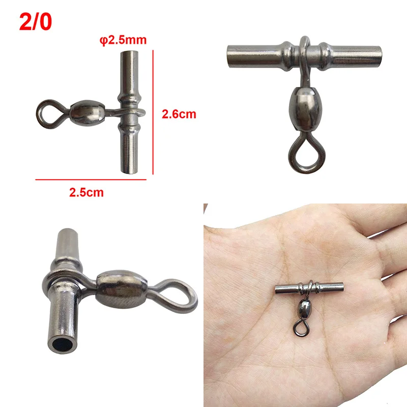 20 unids o 50 unids Pesca mangas giratoria Cross line grúa Pesca gira de caza y Pesca accesorios de Pesca de Pesca - imagen 3