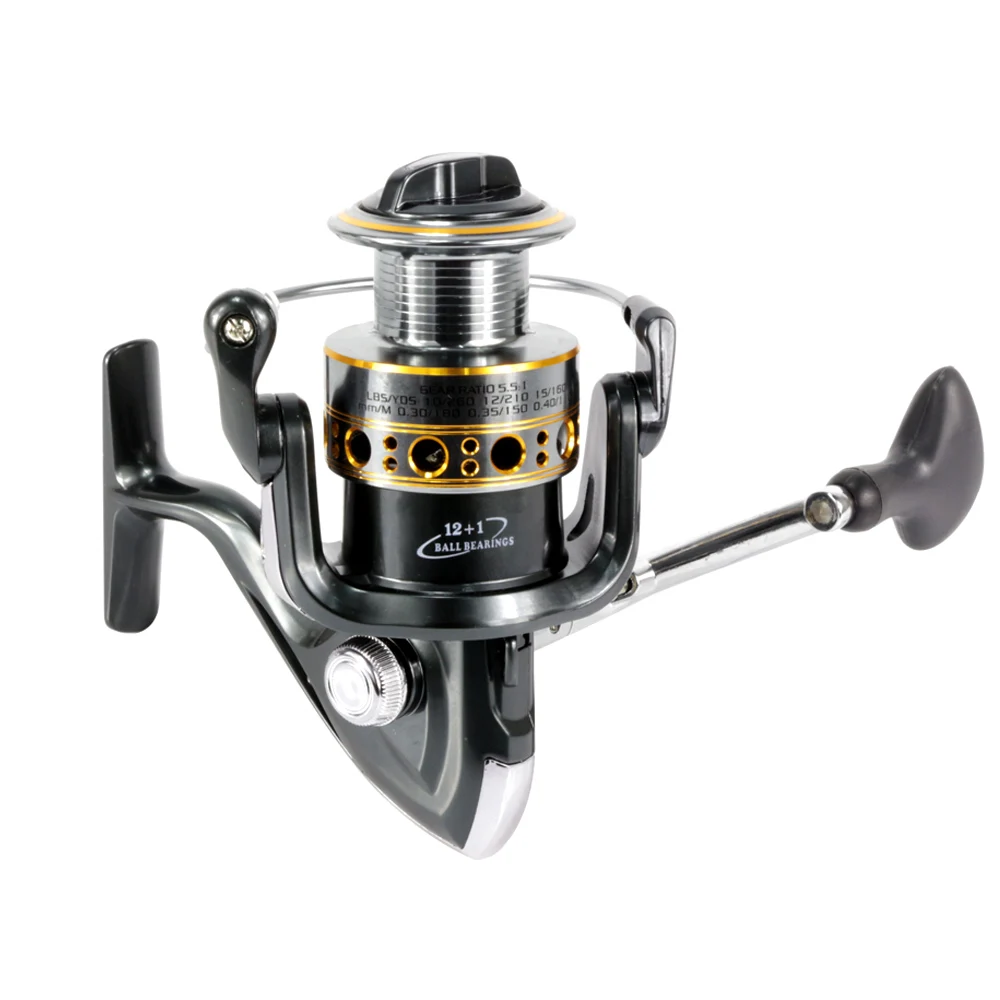 Carrete de pesca giratorio, alta calidad, serie GA1000-7000, 12 + 1BB - imagen 5