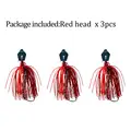 3pcs red head