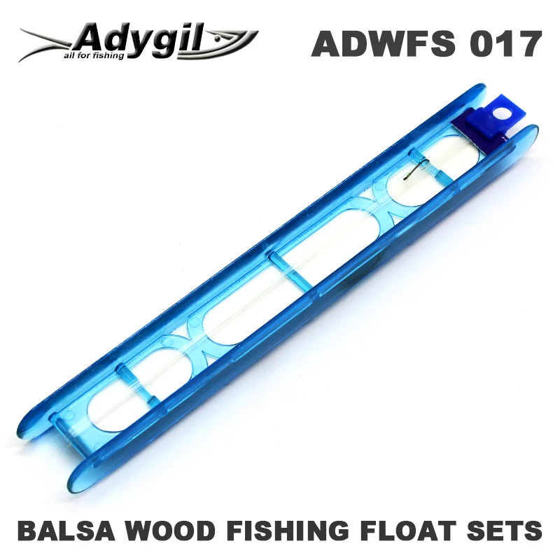 Adygil ADWFS 017 – Flotadores de pesca de madera Balsa con línea y gancho - imagen 4