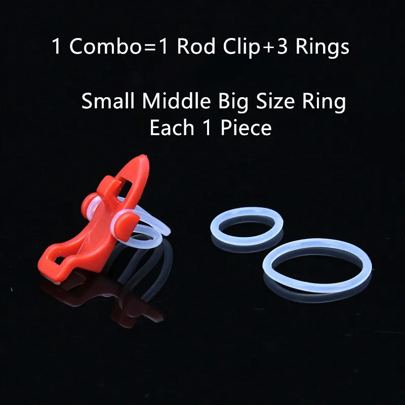 Accesorios de pesca, gancho para colgar, Clip para caña, anillo en forma de O, señuelo, aparejos para caña, Clips en forma de coche, anzuelos triples de gusano, lote de 3 combinaciones - imagen 2