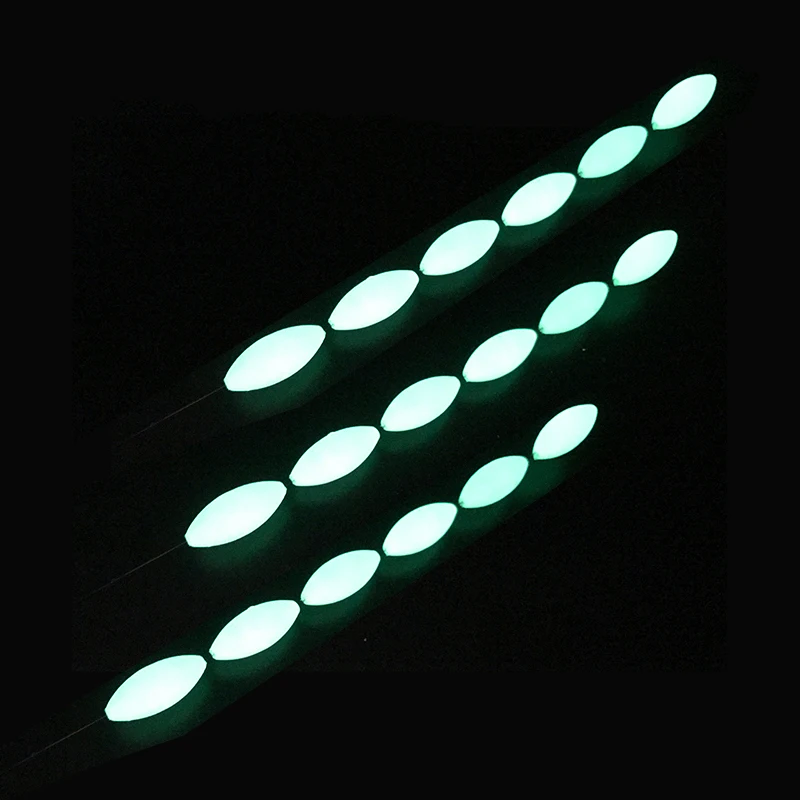30 paquetes/lote flotador de pesca luminoso brillante flotador de siete estrellas luz Bobber visión nocturna aparejos de pesca accesorio A126 - imagen 2