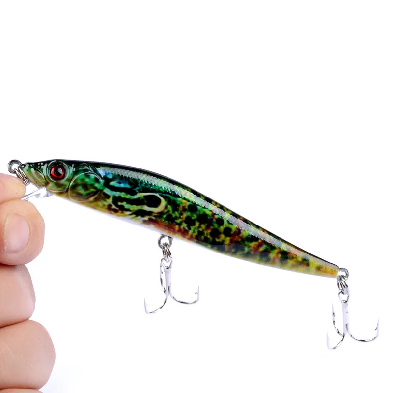 Señuelo de pesca Artificial con láser, anzuelos de 10cm y 10g, Crankbait, aparejos de pesca, 1 unidad - imagen 3