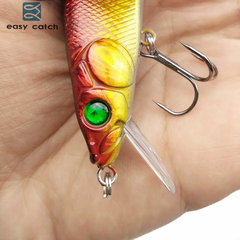 Señuelos de Pesca duros de plástico, pluma intermitente, pececillos artificiales, anzuelos triples Wobblers con 3, 8 Uds., 14cm - imagen 4