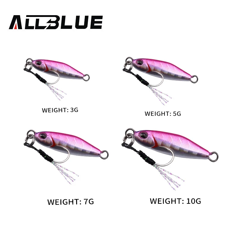 ALLBLUE Drager Micro Metal Jig 3-10g – Señuelo para Costa y Jigging - imagen 4