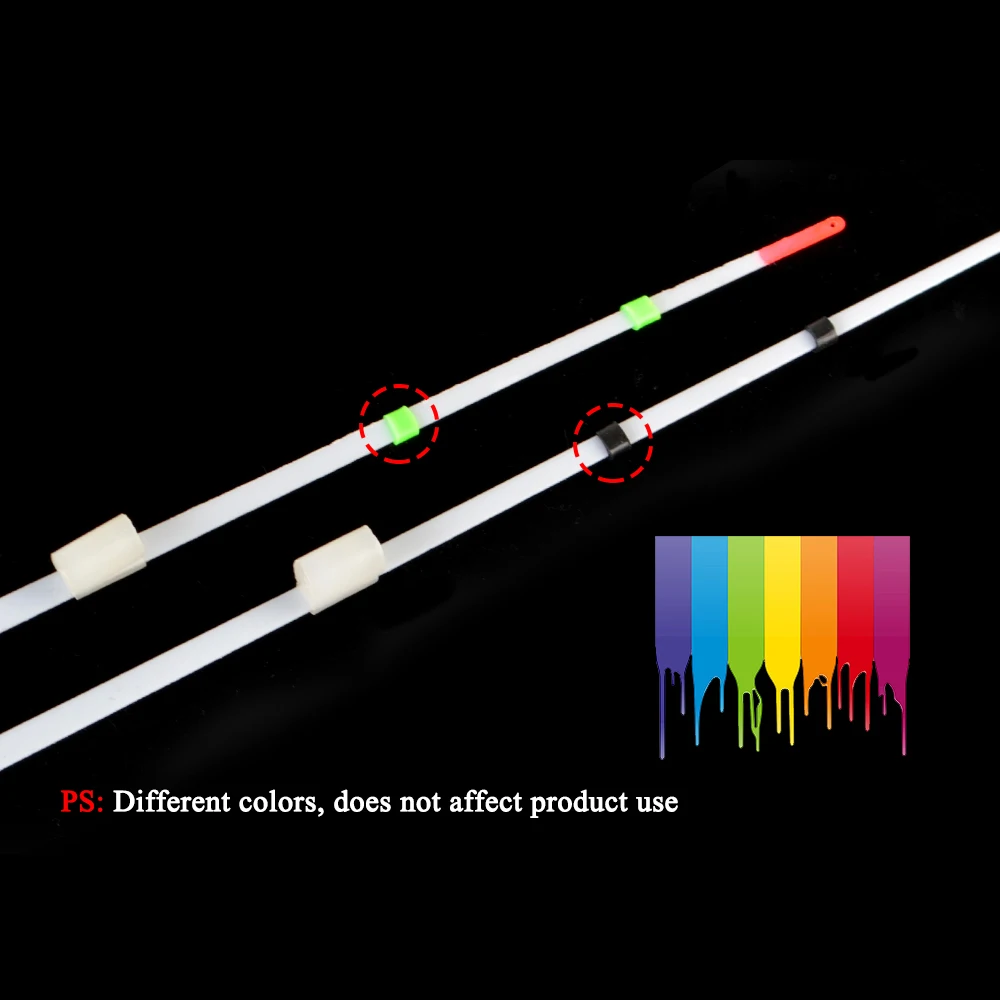 NGB 20 piezas caña de pescar de invierno sección de punta superior 10cm 12cm 14cm 16cm 18cm Mini caña de pescar en hielo accesorios de pesca - imagen 5
