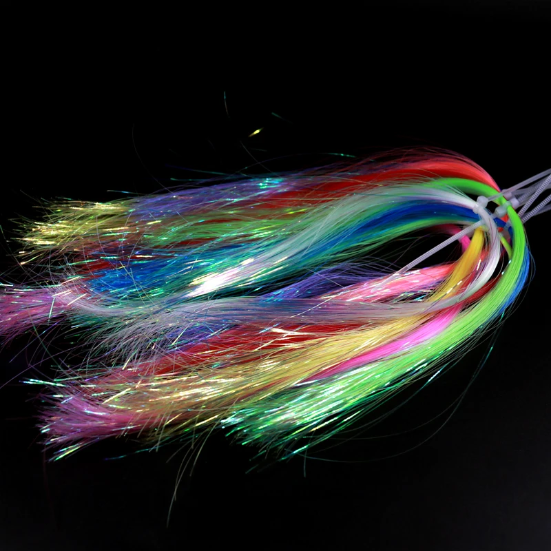 Tubo de Flasheo de ala de hielo, materiales de atado de moscas, Streamer, Pike, salmón, Mosca, rosa, amarillo, naranja, azul, verde, 1/50 ", 0,5mm, 2 paquetes - imagen 3