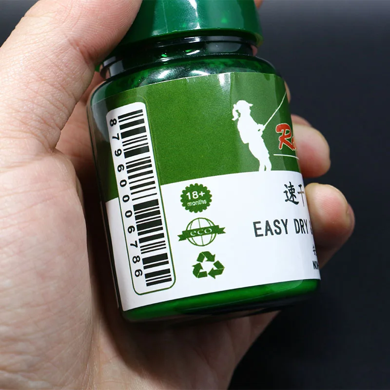 Royal Sissi 1 botella EASY DRY & FLOATANT con tapa abatible contenedor cuentas de secado de moscas mezcladas con polvo flotante pesca con mosca química - imagen 5