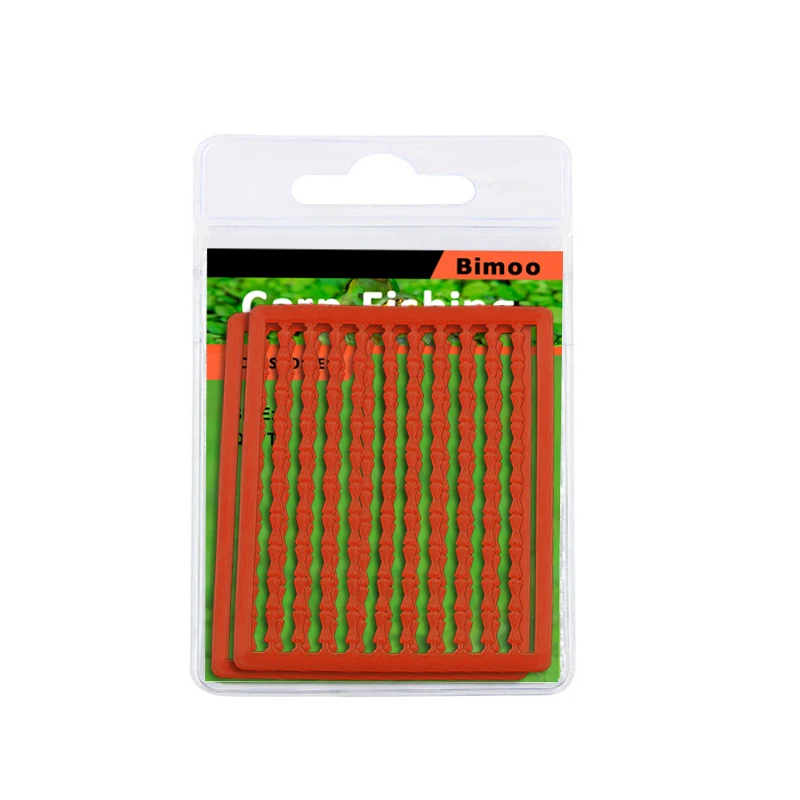 Bimoo-aparejo de pelo semisuave para pesca de carpa, accesorio de cebo, 2 piezas = 200 topes, transparente, Negro, Rojo, marrón, amarillo - imagen 5