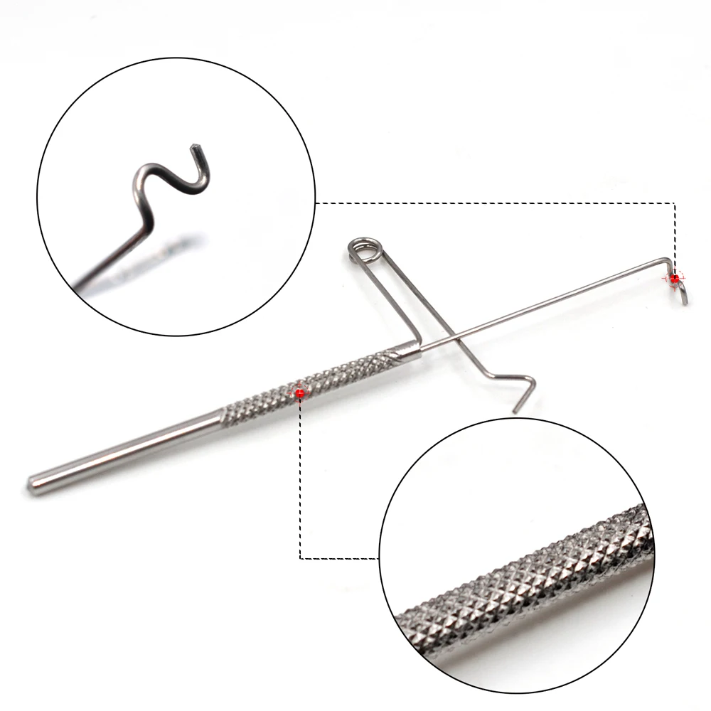 MNFT 1 Uds atado de moscas y herramienta para atar moscas, acabado de látigo, el mejor dispositivo para atar nudos - imagen 5