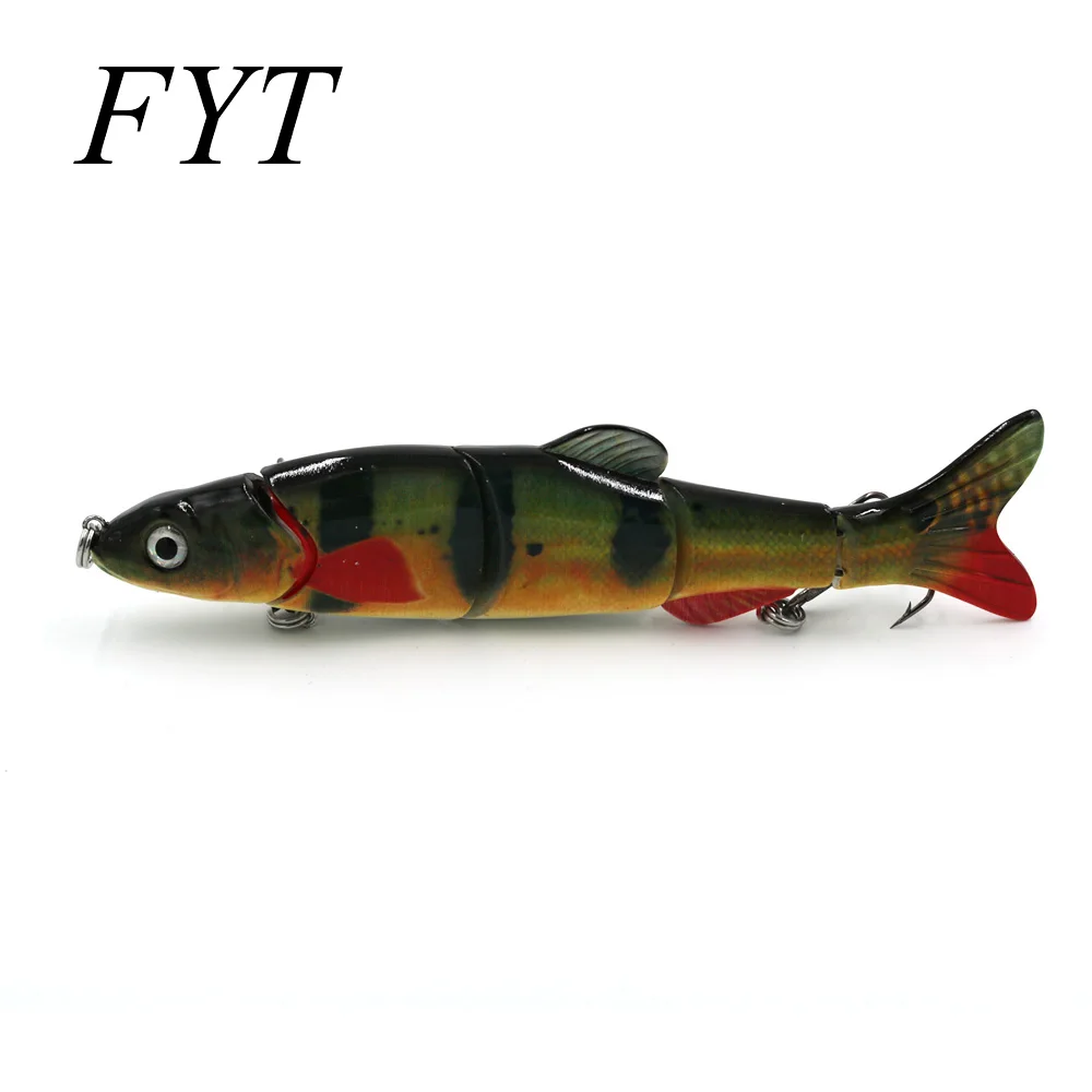 Señuelo de pesca Wobblers que se hunden, 165mm, 38g, 5 segmentos, cebo duro Artificial, cebo de natación multiarticulado para Lucio, Crankbaits D5J01 - imagen 5