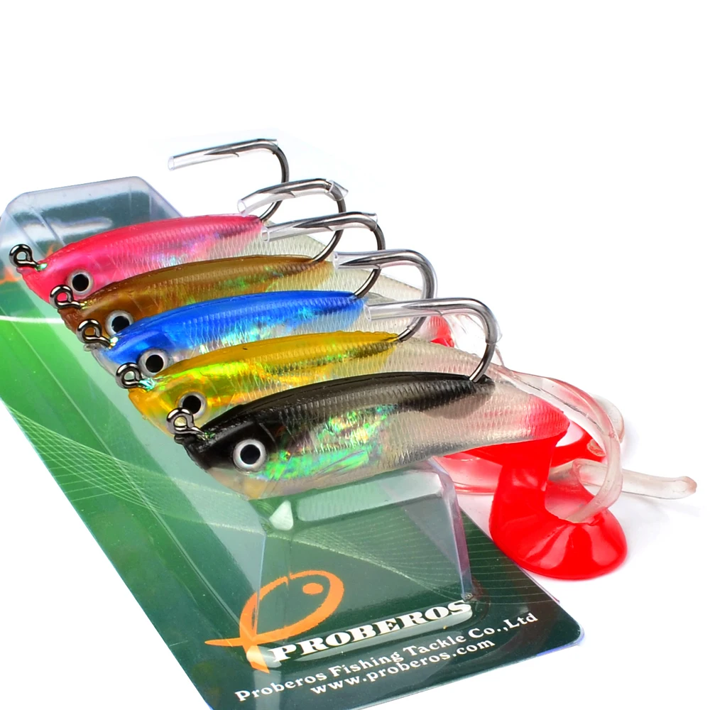 Señuelos de Pesca blandos, cebo Crankbait de 10cm y 14,8g, 5 unidades - imagen 4