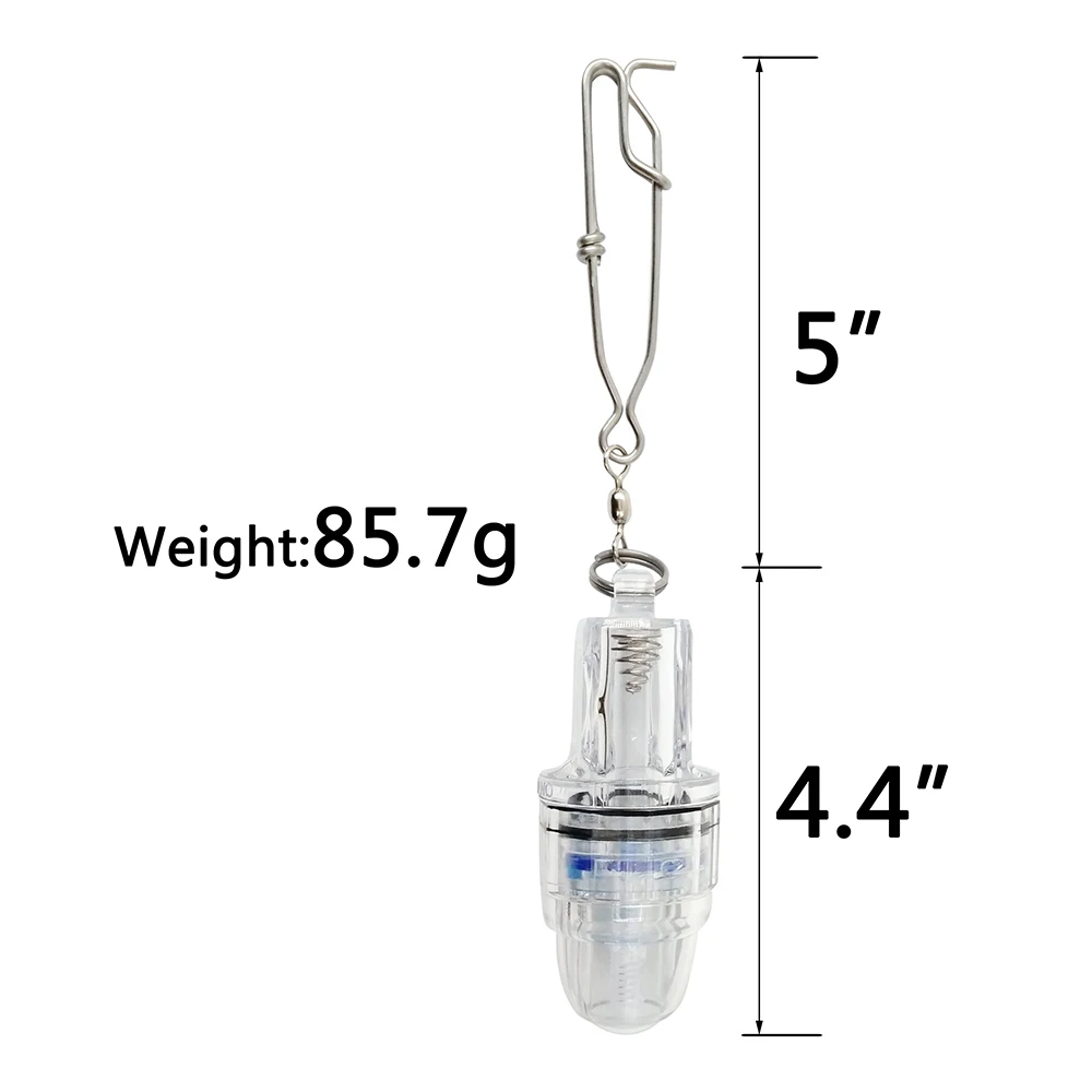 Luces led de pesca subacuáticas con abrazaderas parpadeantes, lámpara de pesca de barco impermeable para pesca nocturna, señuelos de cebo para atraer - imagen 4
